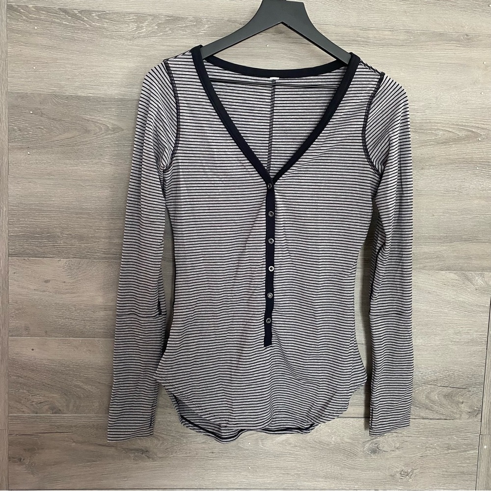 Lululemon Awesoma Henley Long Sleeve